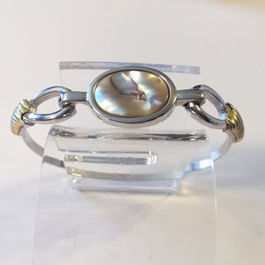 Avon abalone silver bracelet